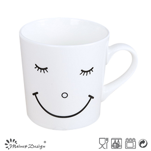 11oz Mug with Funny Face Decal Design