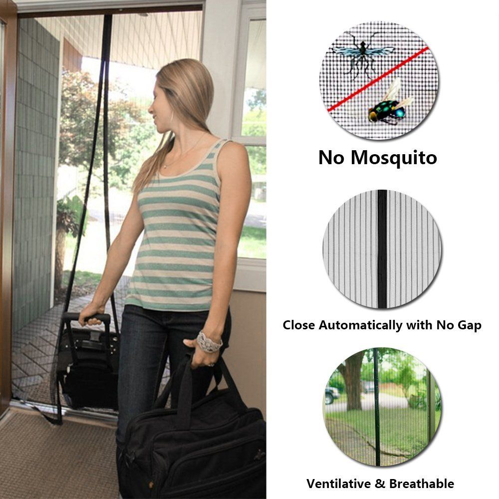 Insect Magnetic Soft Screen Door 2018 New Model