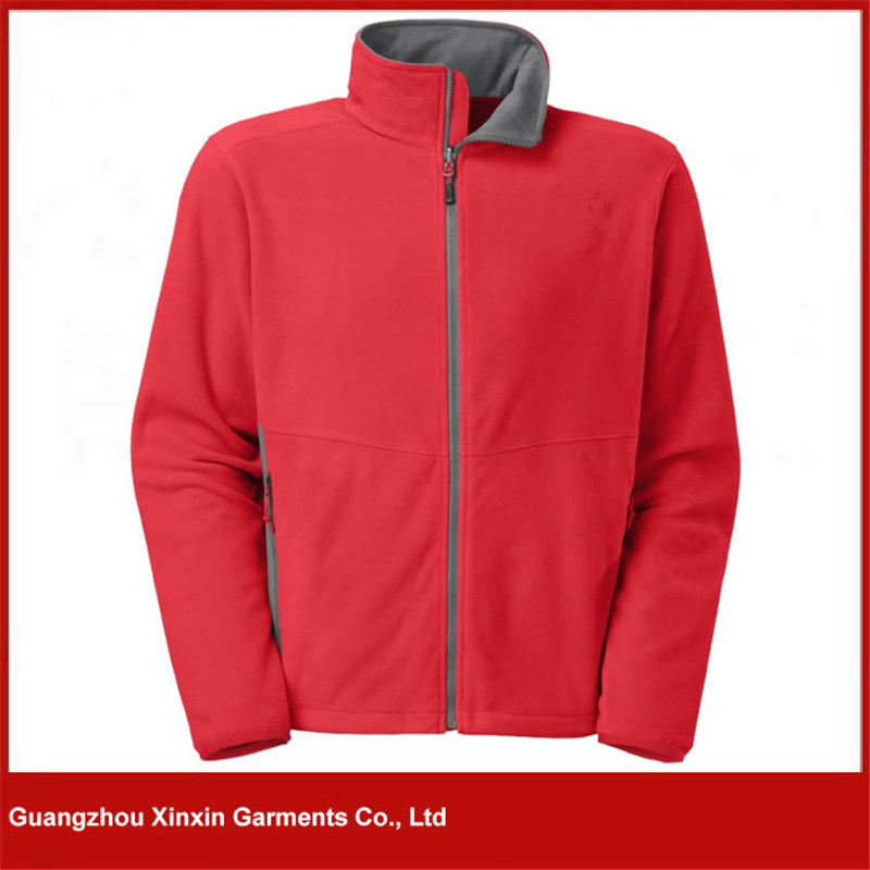 Custom Design Fashion Men Good Quality Fleece Jacket Supplier (J114)