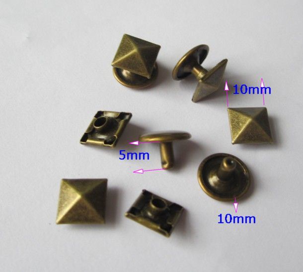 Factory Supply Metal Diamond Shaped Metal Rivet Snap Button
