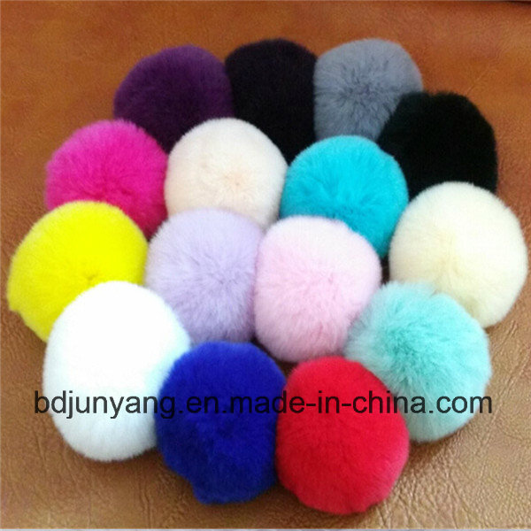 Beautiful in Colour Fur Ball Rabbit Fur POM POM Pendant