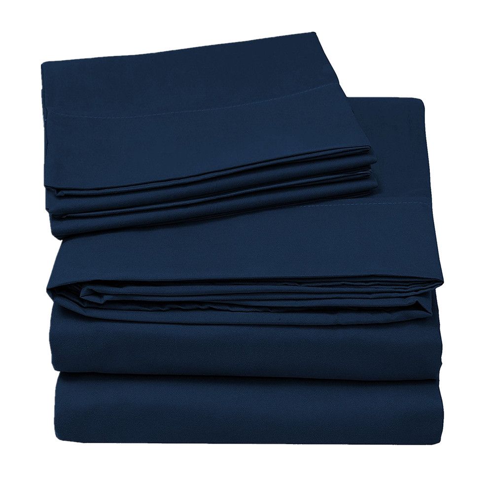 Solid Color Plain Dyed Cheap Microfiber Fleece Bedding Set