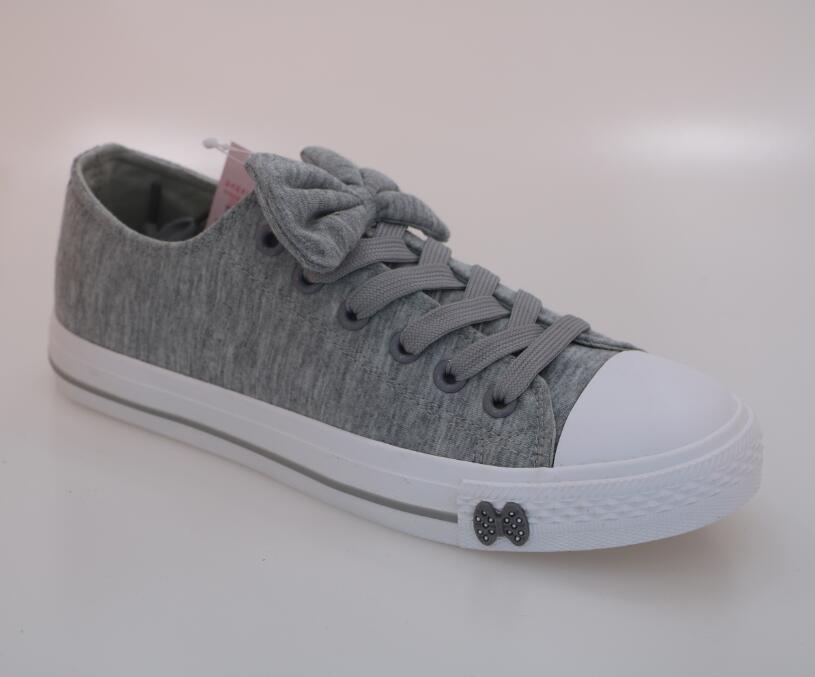 Sweet Bow Tie Casual Canvas Shoes for Lady