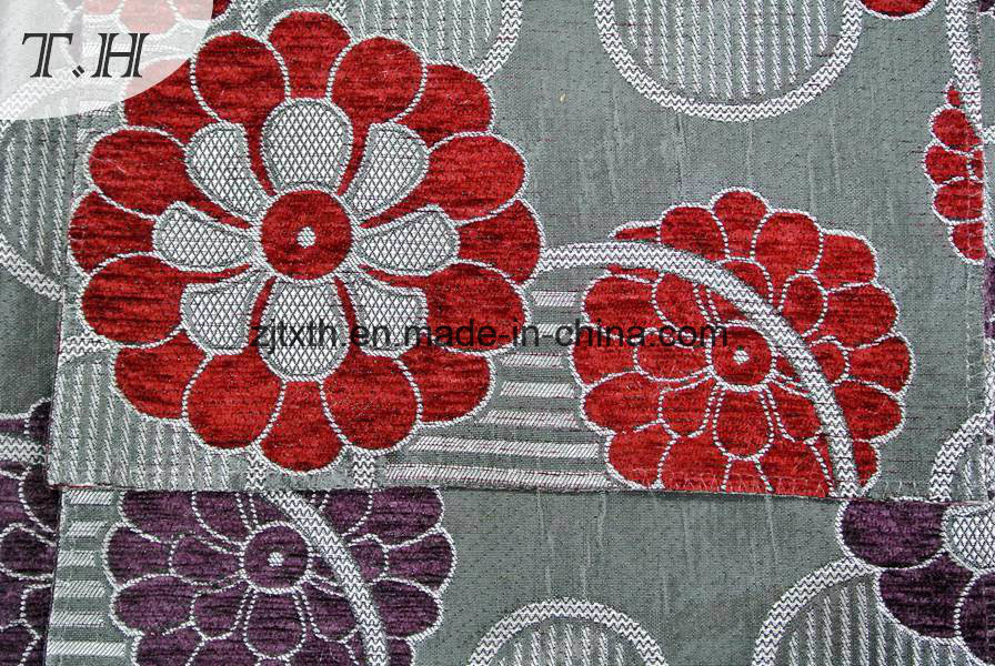 Chenille Jacquard Sofa Fabric (FTH31813)
