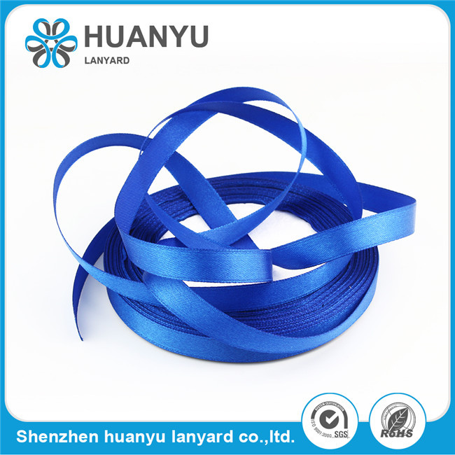 Custom Logo Polyester Printed Double Face Satin Ribbon for Wedding