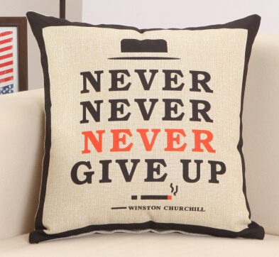 Competitive Price Black Latin Printed Sofa Cushion