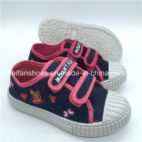 High Quality Children Canvas Casual Shoes Injection Footwear Customized (FHH1206-8)