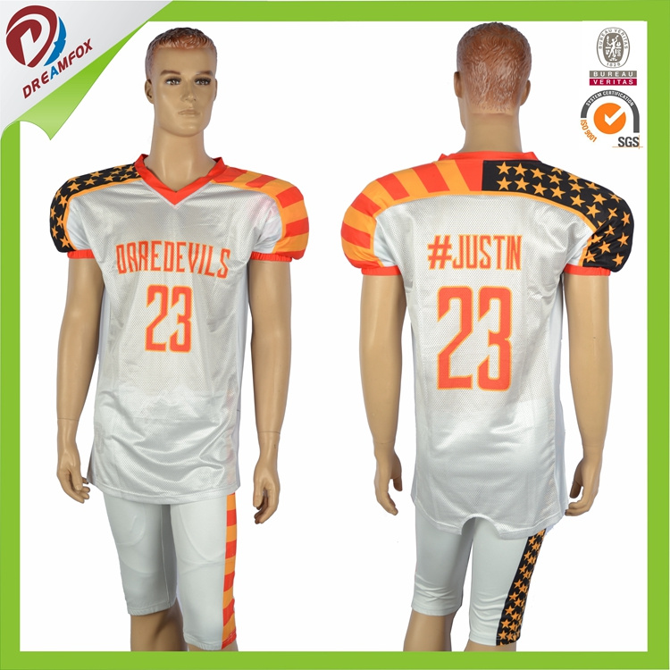 Dry Fit Free OEM Custom American Football Uniforms with Sublimation