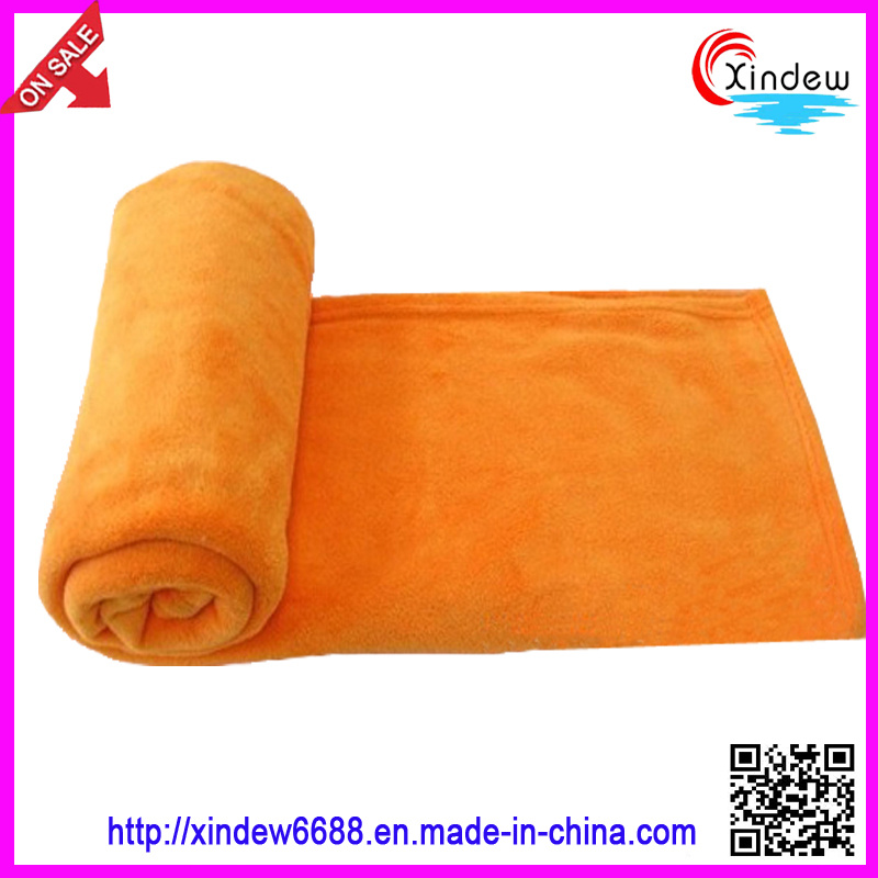 Solid and Printed Polar Fleece Blanket