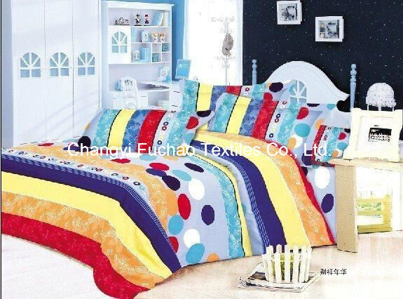 China Suppiler Home Textile Queen&King&Full&Twin Size Colorful Bedding Set