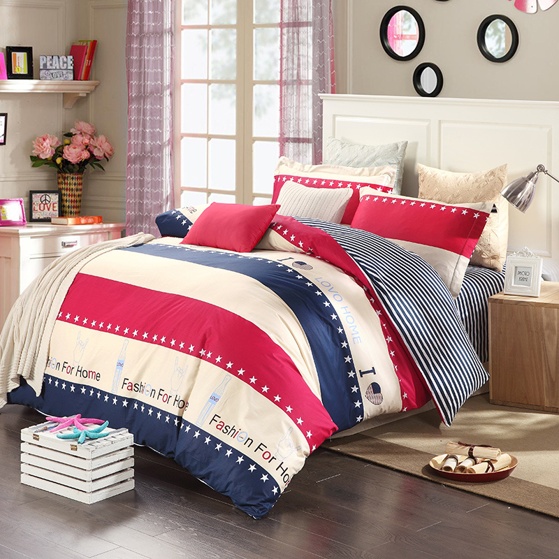 Bedding Set Single/Queen/King 100 Cotton/Polyester Sheet Set