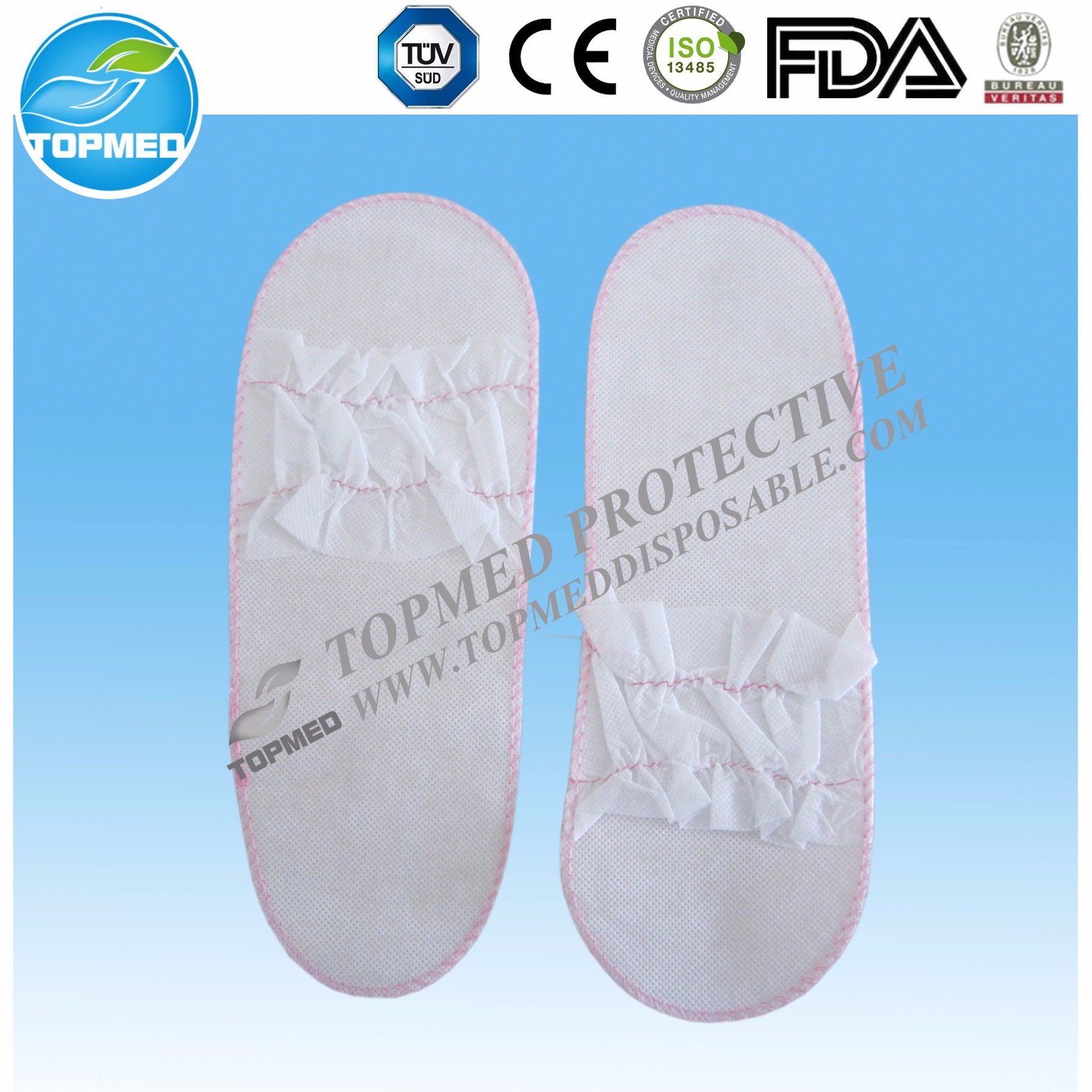 90g SBPP Sole White Close Slipper for Beauty Salon