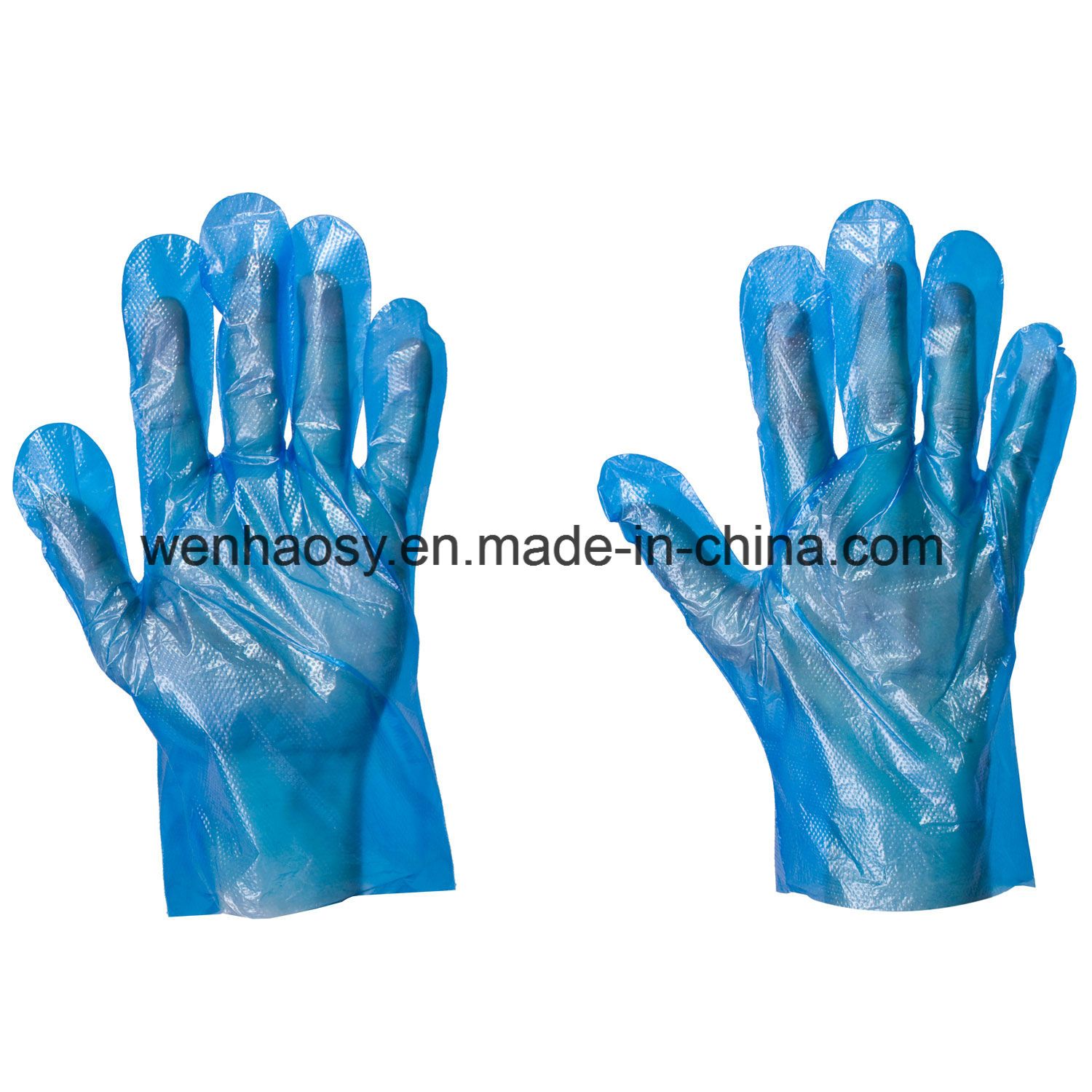 Disposable PE Glove Embossed for Medical