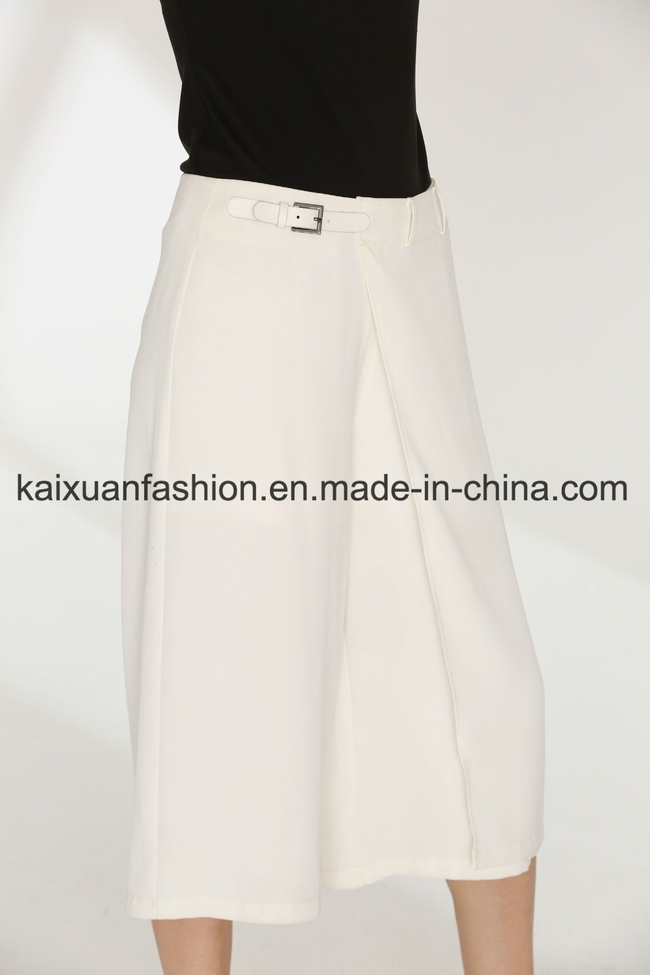 Wide Leg 3/4 Woman Pants