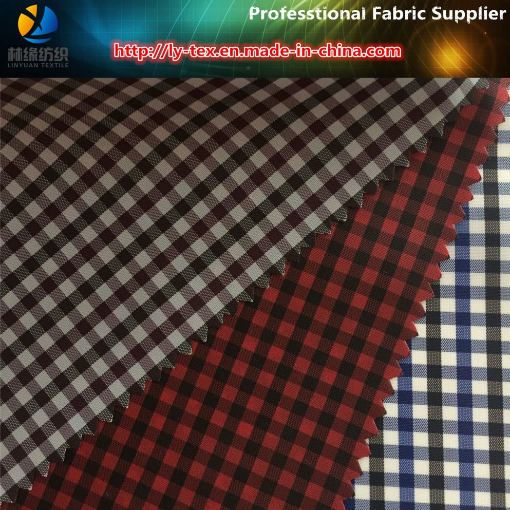 Wholesale! 3mm Polyester Check Textile Fabric for Garment Lining (X058-60)
