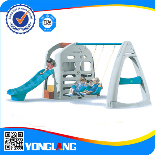 Child Play Centre Plastic Swing and Slide Indoor Playground (YL-HT037)