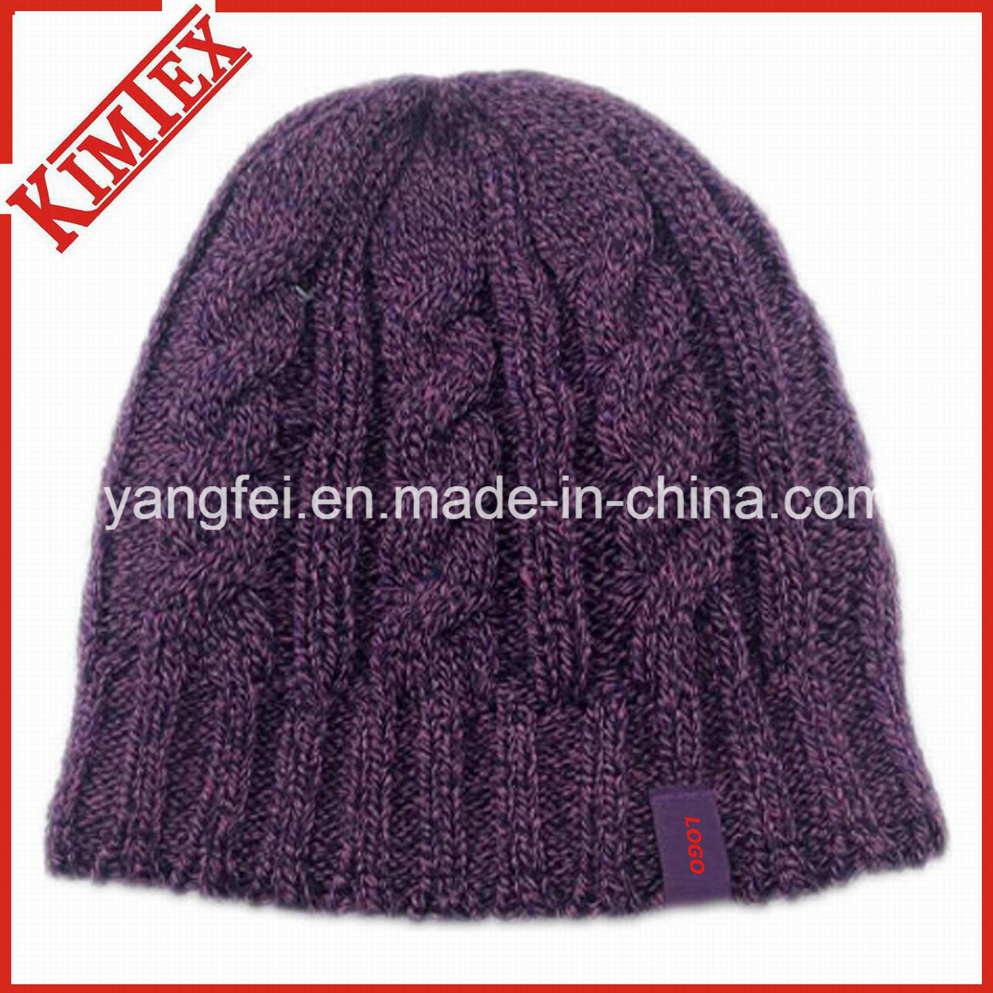 Newest Fashion Design Knit Hat Warm Jacquard Beanie Cap