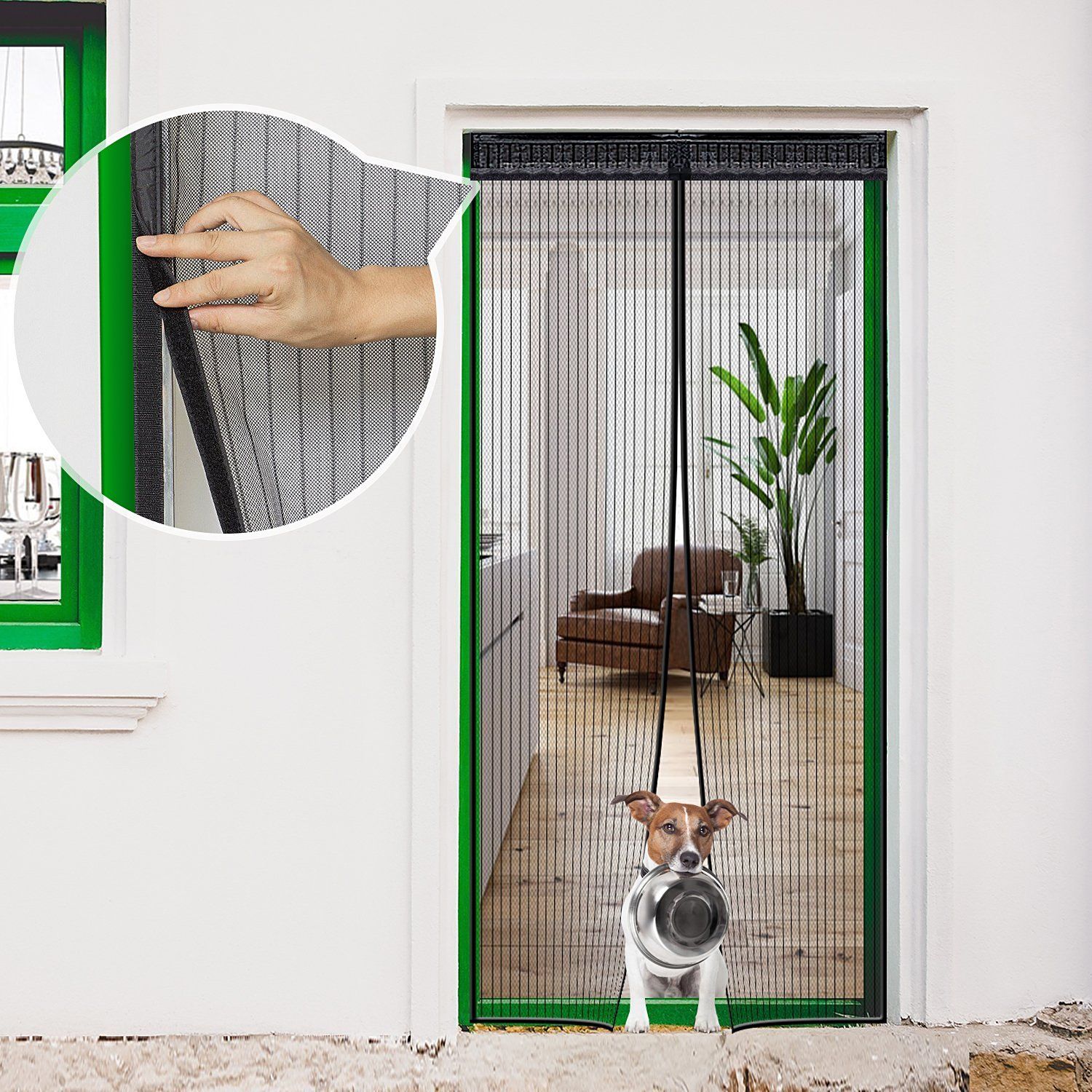 2018 Strong Magic Mesh Hands Free Screen Door