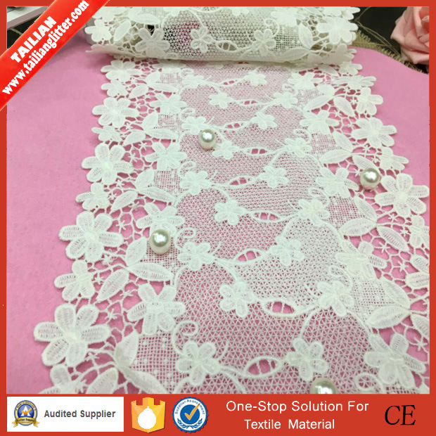 2016tailian Polyester Floral Tricot Knitted Lace Apparel Fabric