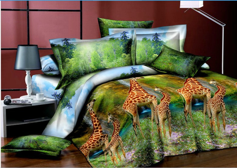 100% Polyester 3D Flower Fabric for Bedding Set