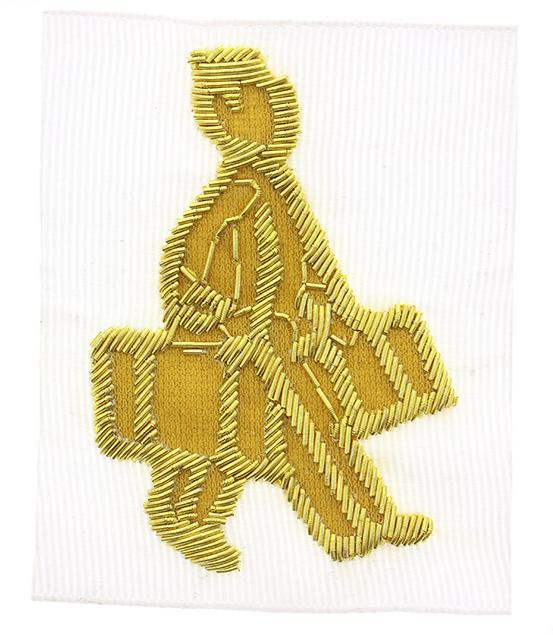 Handmade Embroidery Badge for Jacket with India Silk