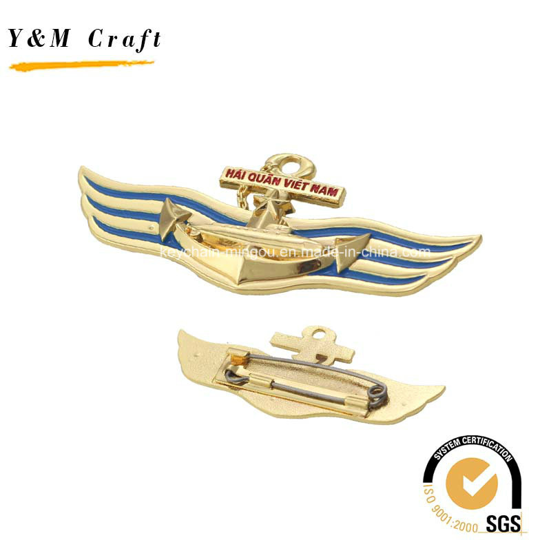 Anchor Shaped Custom Lapel Pin Badges Ym1084