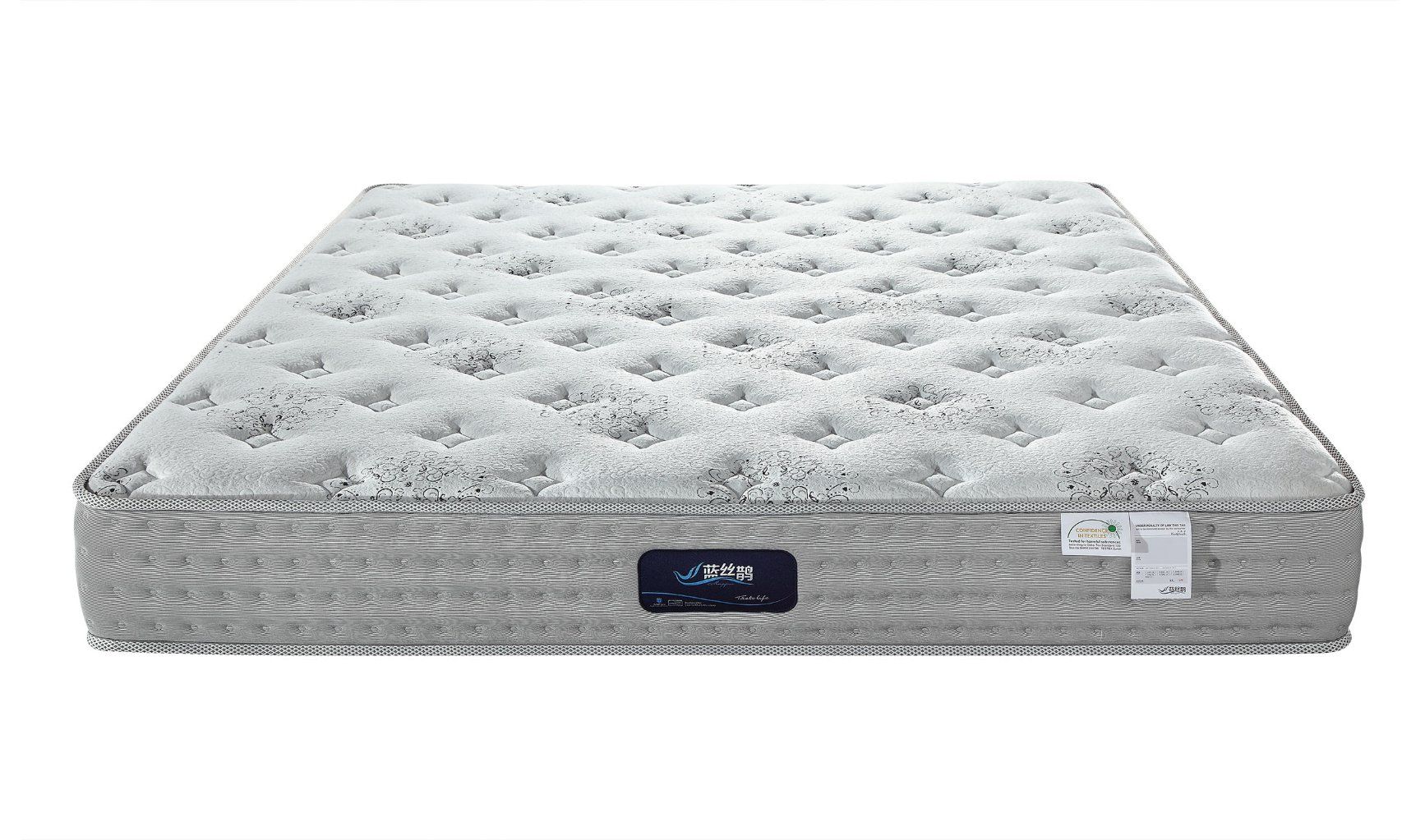 Resilient Bonnell Spring Mattress 20cm with Soft Foam Layer and Cashmere Knitted Fabric