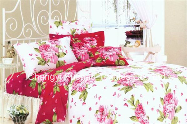 Microfiber Plain Dyed Cheap Bed Sheet Set Bedding Set