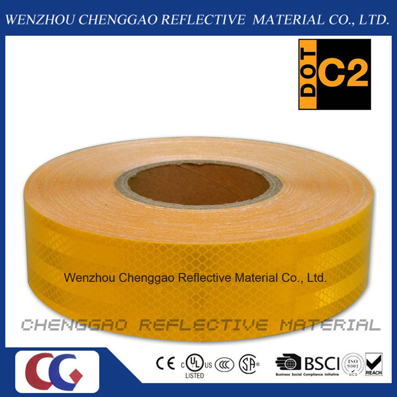 Custom Micro Prismatic Yellow Reflective Material Tape for Traffic (CG5700-OY)