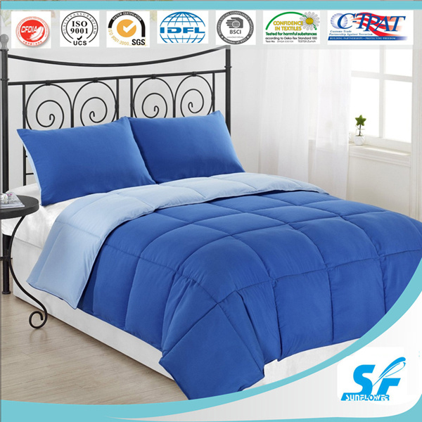 2016 Peach Skin Fabric Colored Bed Comforter Sets