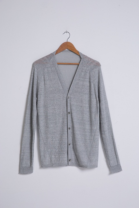 Spring V-Neck Knit Men Cardigan with Button