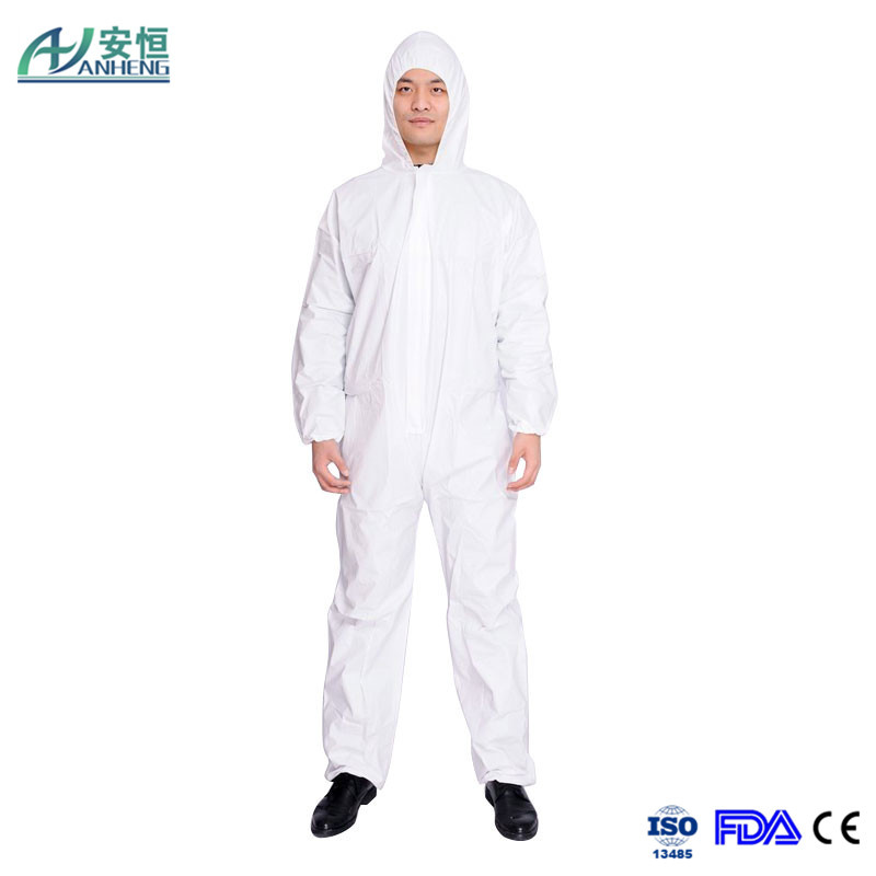 Microporous Disposable Coverall with CE and ISO Certificates