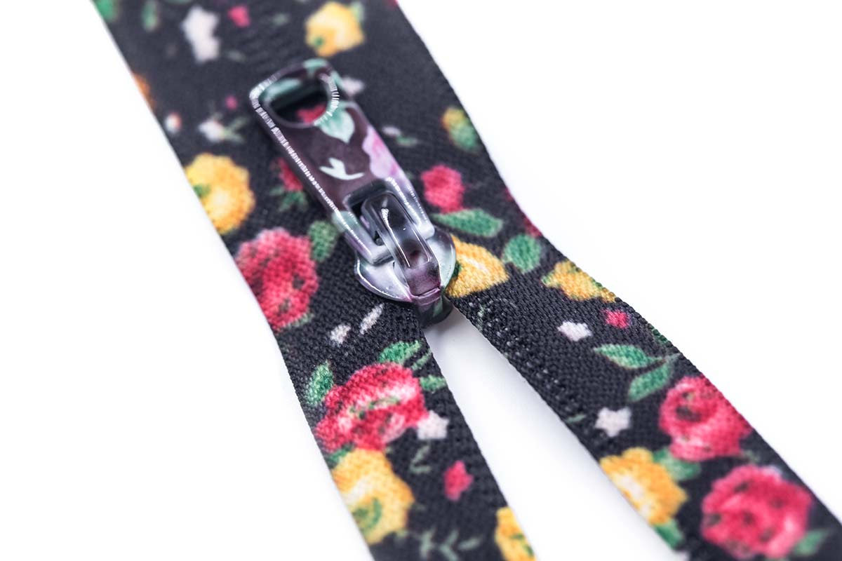 Nylon Zipper with Printed Tape and Fancy Puller