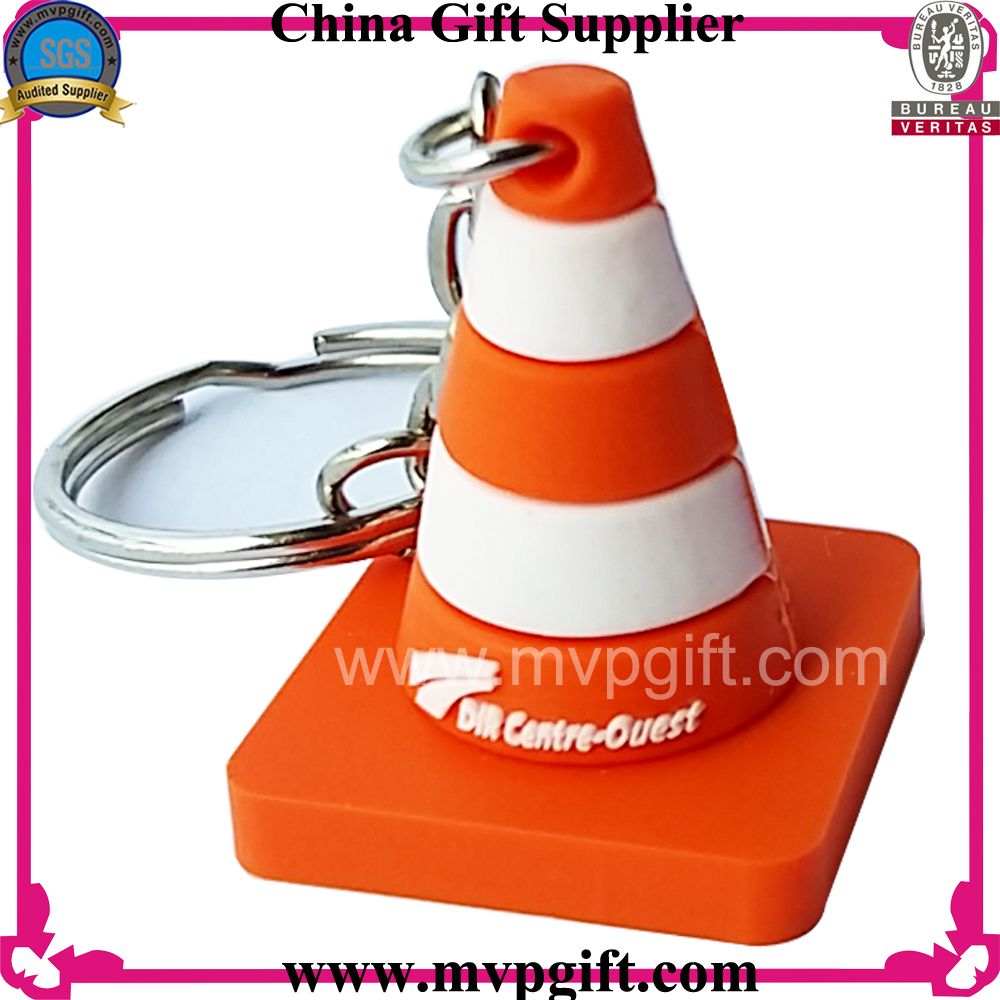 Customized Soft PVC Keychain for Plastic Keyring Gift