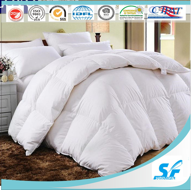 High Quality Home Plain Design Home Bedding Sleeping Feather Quilt Down Duvet