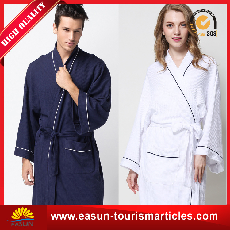 New Design Plain Flannel Fleece Men Bathrobe