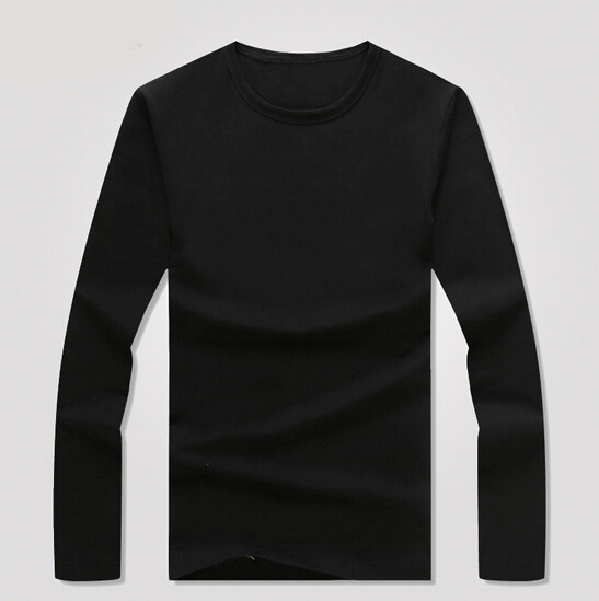 Cheap Customize Polyester/Spandex Men Black T Shirt