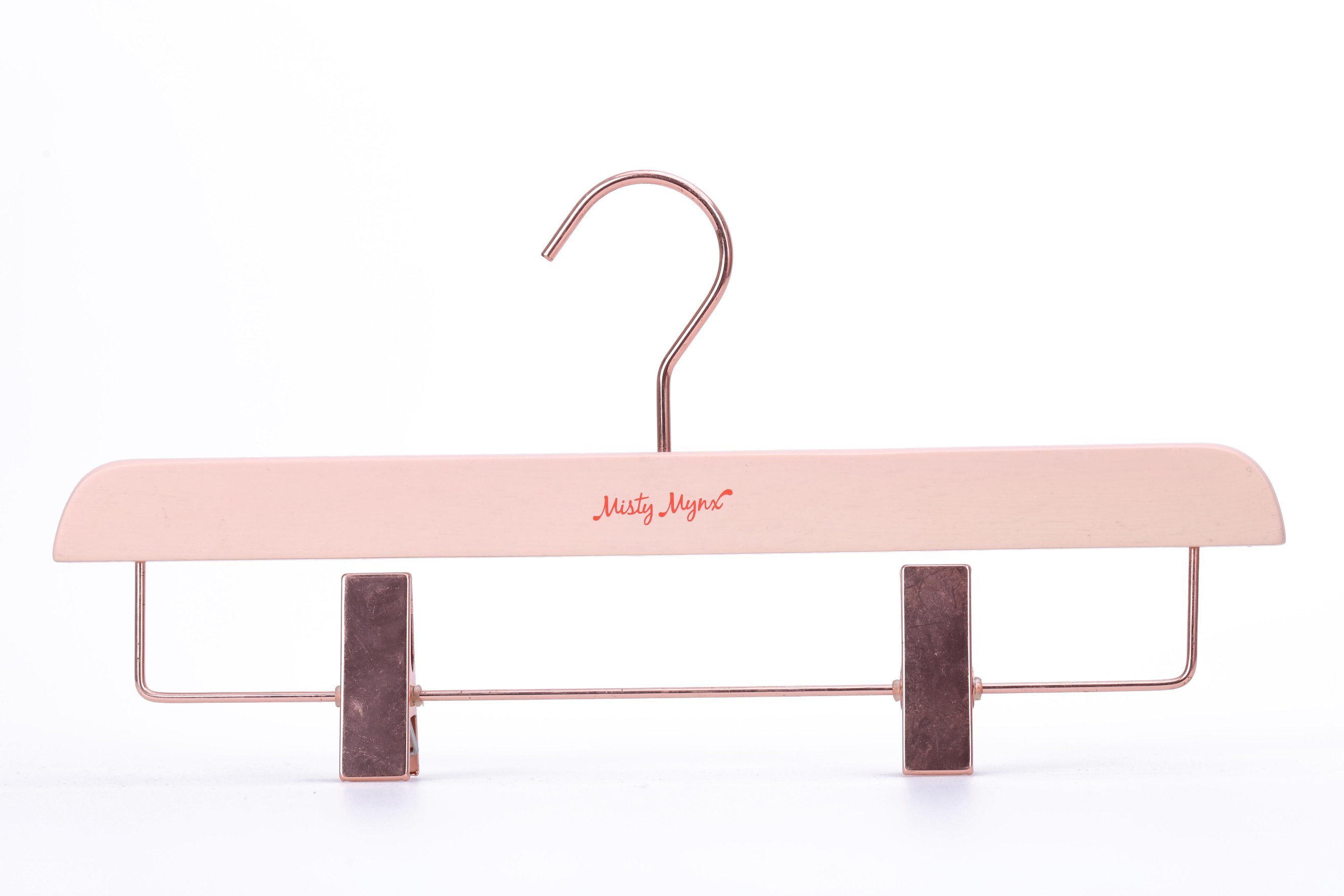 The Newest Hot Sale Luxury Wooden Trouser Hanger with Clip