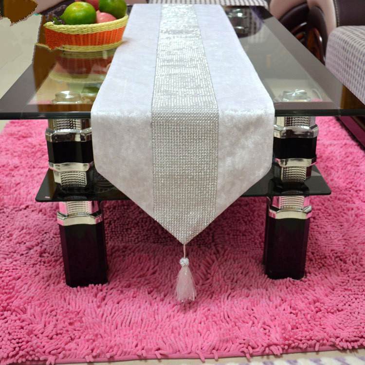 Hand-Sewing Diamond Tape Table Runner Decorative Table Flag (YTR-09)