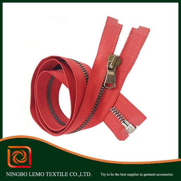 Brass Metal Zipper with Custom Metal Zipper Pull