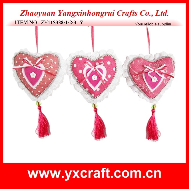 Valentine Decoration (ZY11S338-1-2-3) Heart Pillow Gift Ornament Craft Item