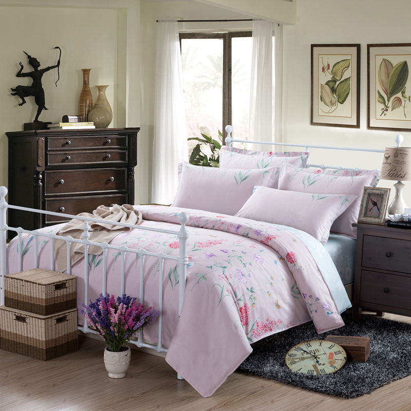 Cheap Printed Cotton Bed Sheet Set
