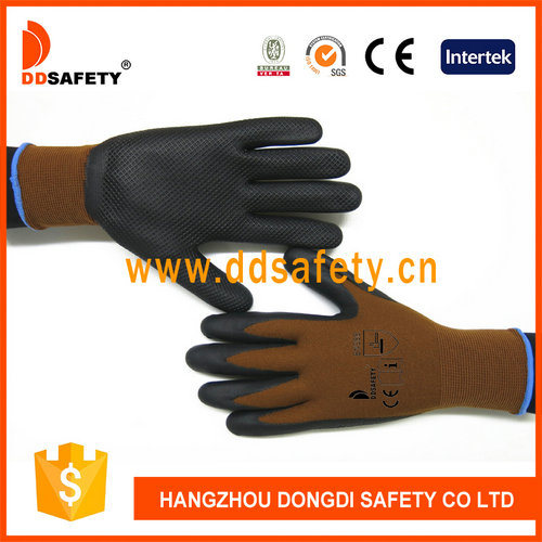 Ddsafety 2017 Cotton Polyester Knitted Gloves PVC Dots