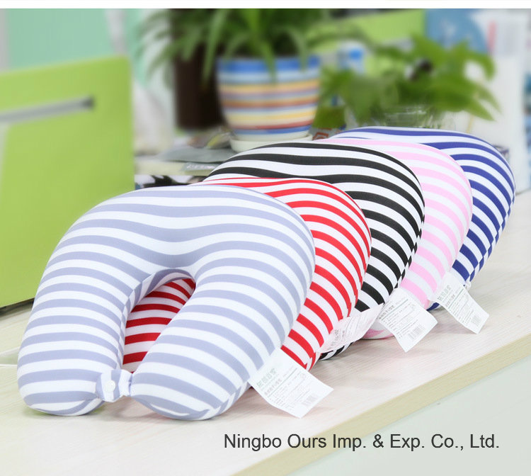 Traveling Driving Striped Particle U - Type Pillow Chinese Supplier