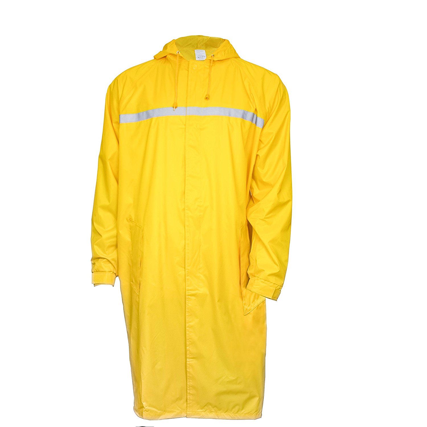 Safety Nylon Plastic Raincoat with Front Pocket