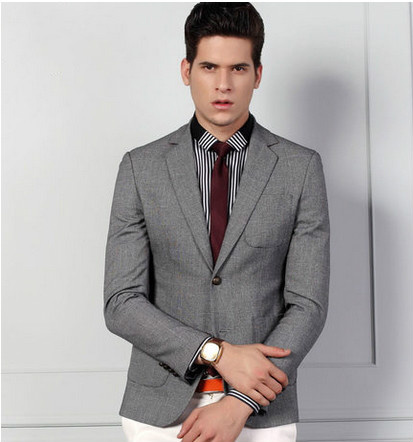 Normal Design Men's Grey Suit