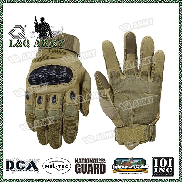 Men's Tactical Military Hard Soft Knuckle Army Combat Full Finger Gloves