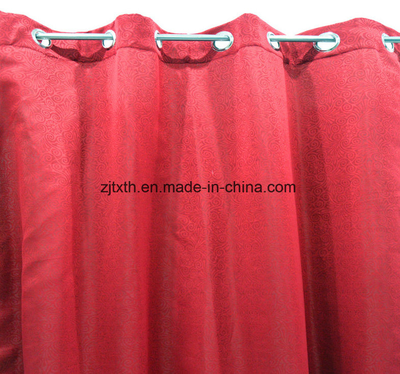2018 Cheap Price Blackout Fabric Red Curtain for Hotel Room