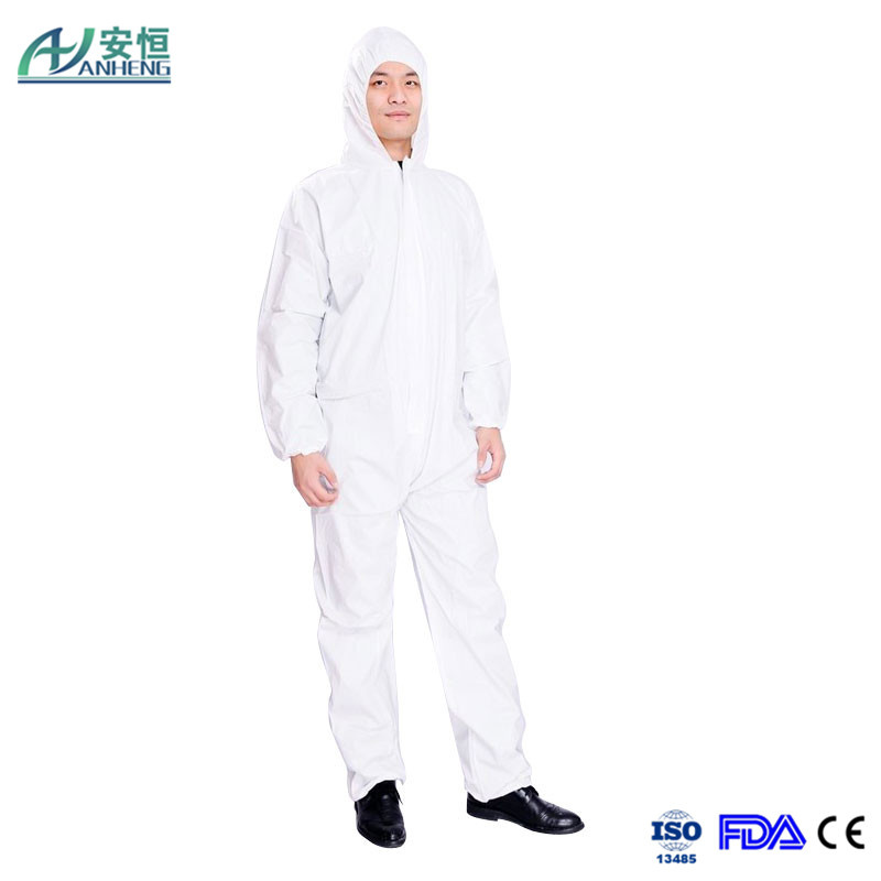 Disposable Non-Woven PP+PE Microporous Coverall