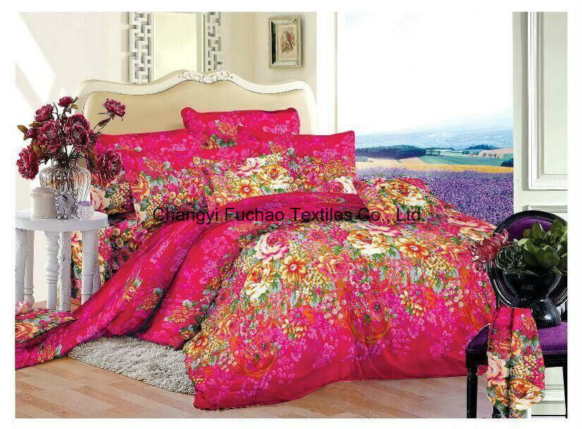 Disperse Printting Beautiful Bedding Set T/C 50/50